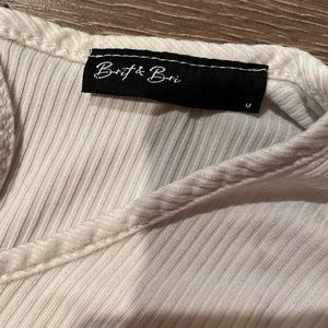 white tie in the back medium croptop